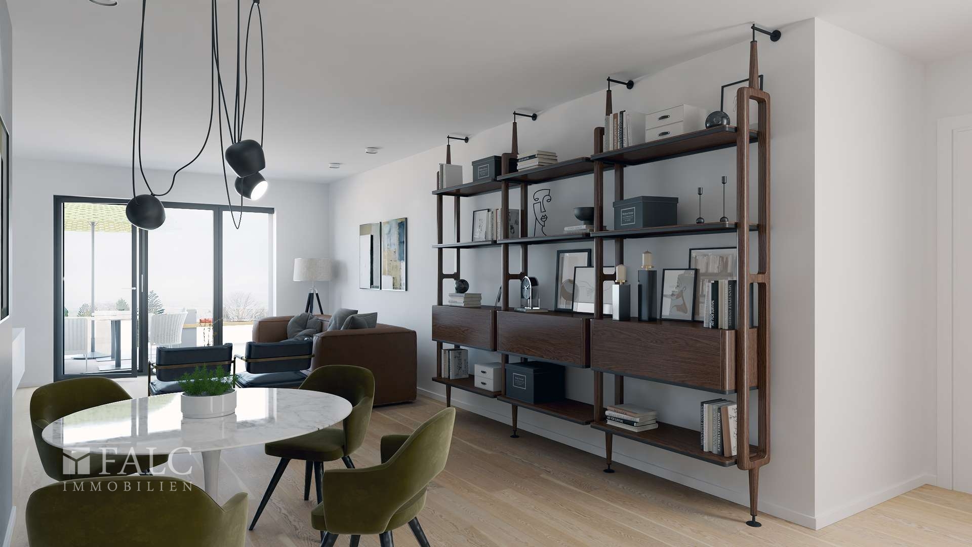 Wohnzimmer mit Ausblick